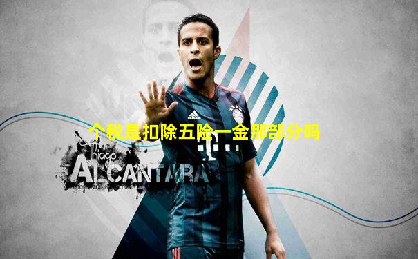 个税是扣除五险一金那部分吗