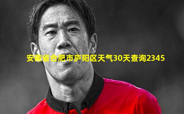 安徽省合肥市庐阳区天气30天查询2345