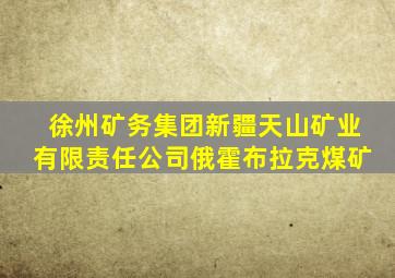 徐州矿务集团新疆天山矿业有限责任公司俄霍布拉克煤矿
