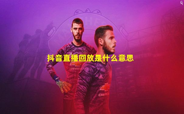 抖音直播回放是什么意思