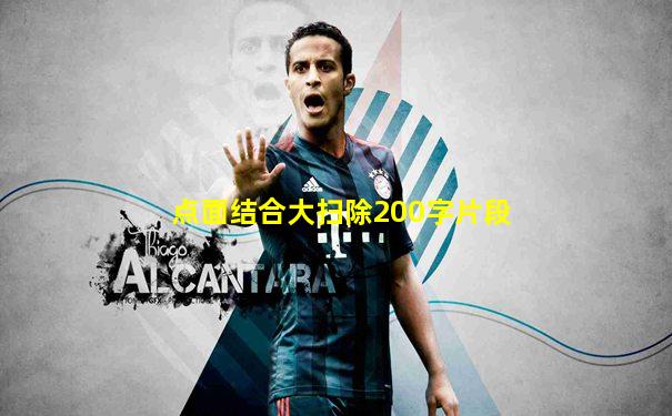 点面结合大扫除200字片段